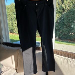 Lee black boot cut jeans. Size 18W